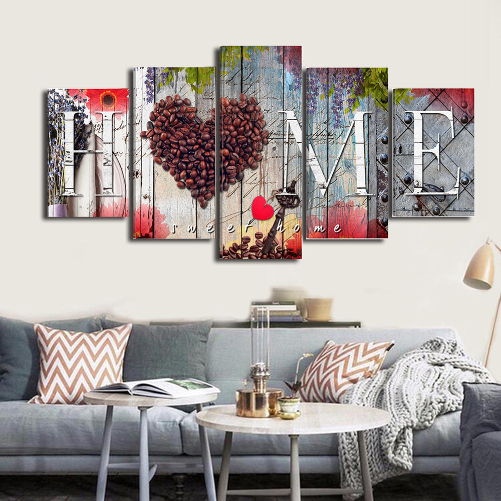 Oil Panting Sweet Home decoration board