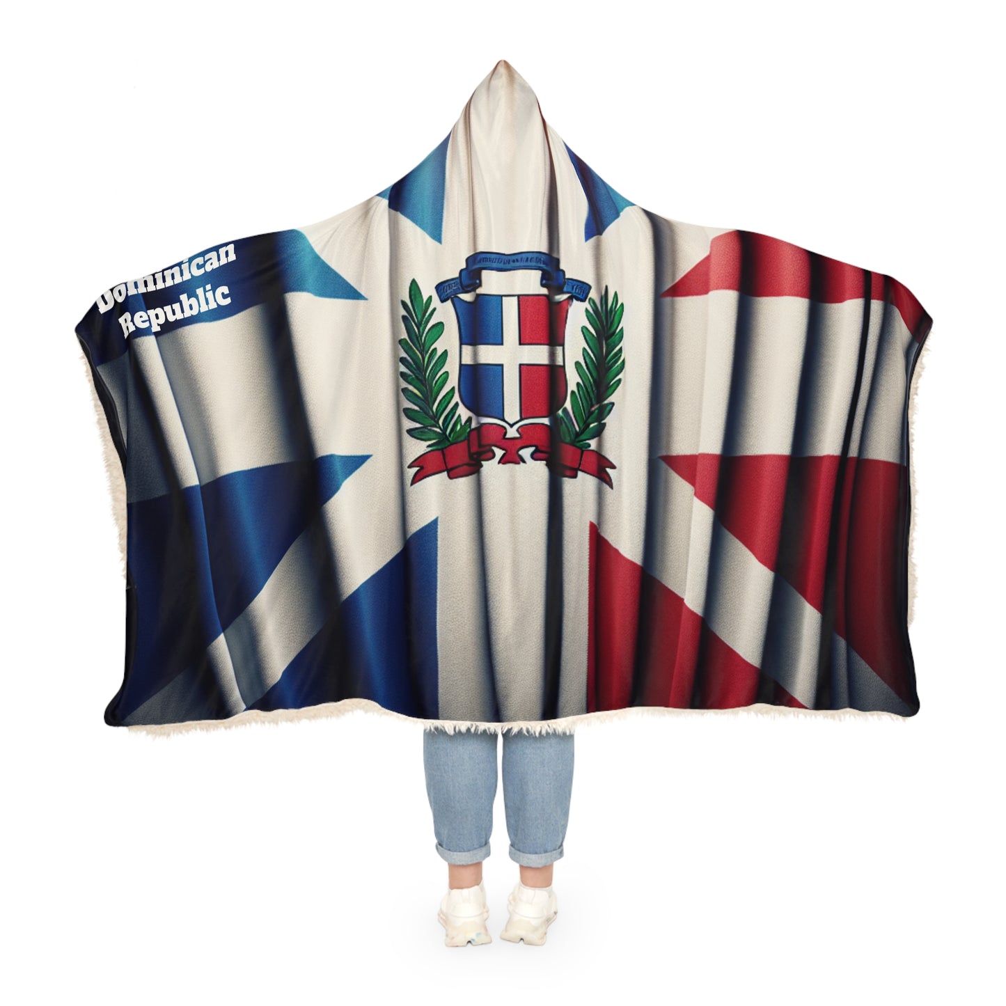 Dominican Republic-Inspired Snuggle Blanket - Cozy Sherpa Throw for Warmth and Style