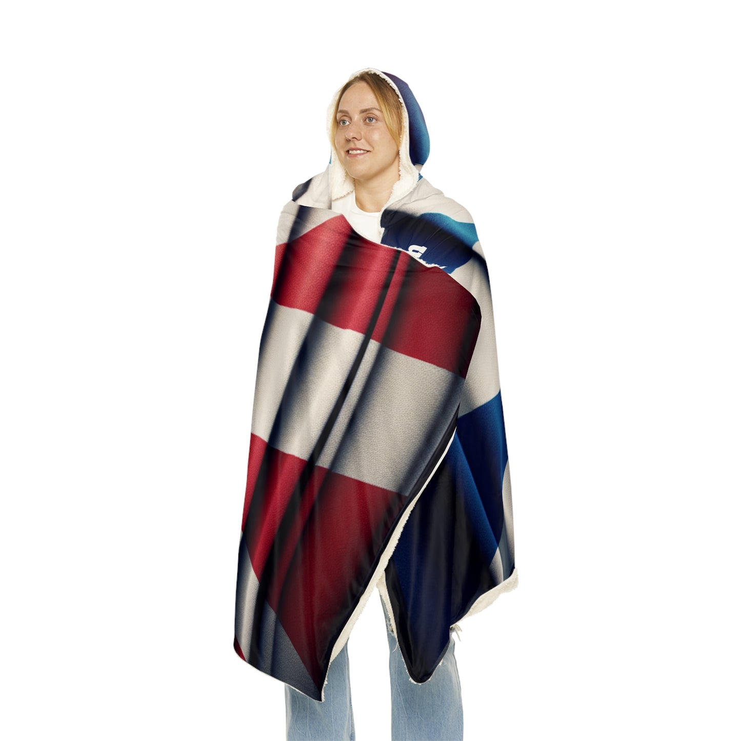 Dominican Republic-Inspired Snuggle Blanket - Cozy Sherpa Throw for Warmth and Style