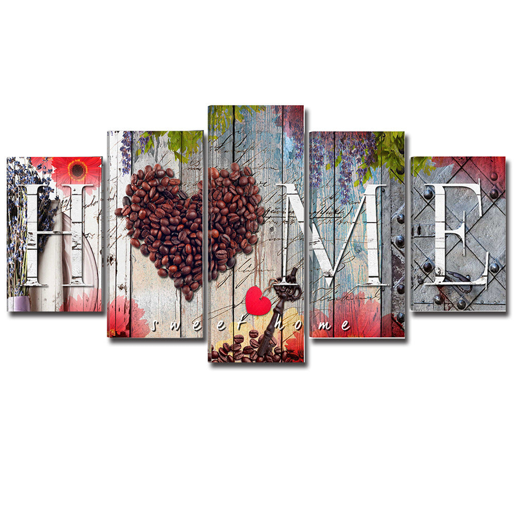 Oil Panting Sweet Home decoration board