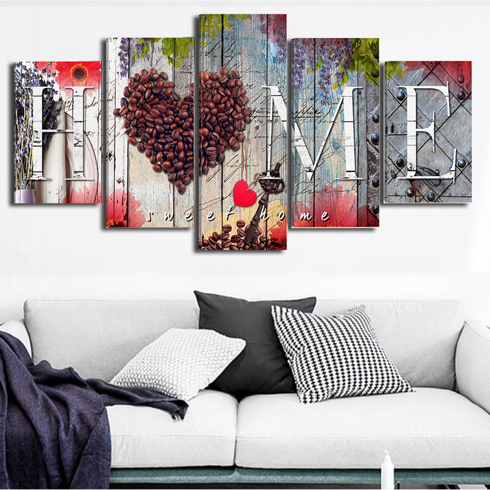 Oil Panting Sweet Home decoration board