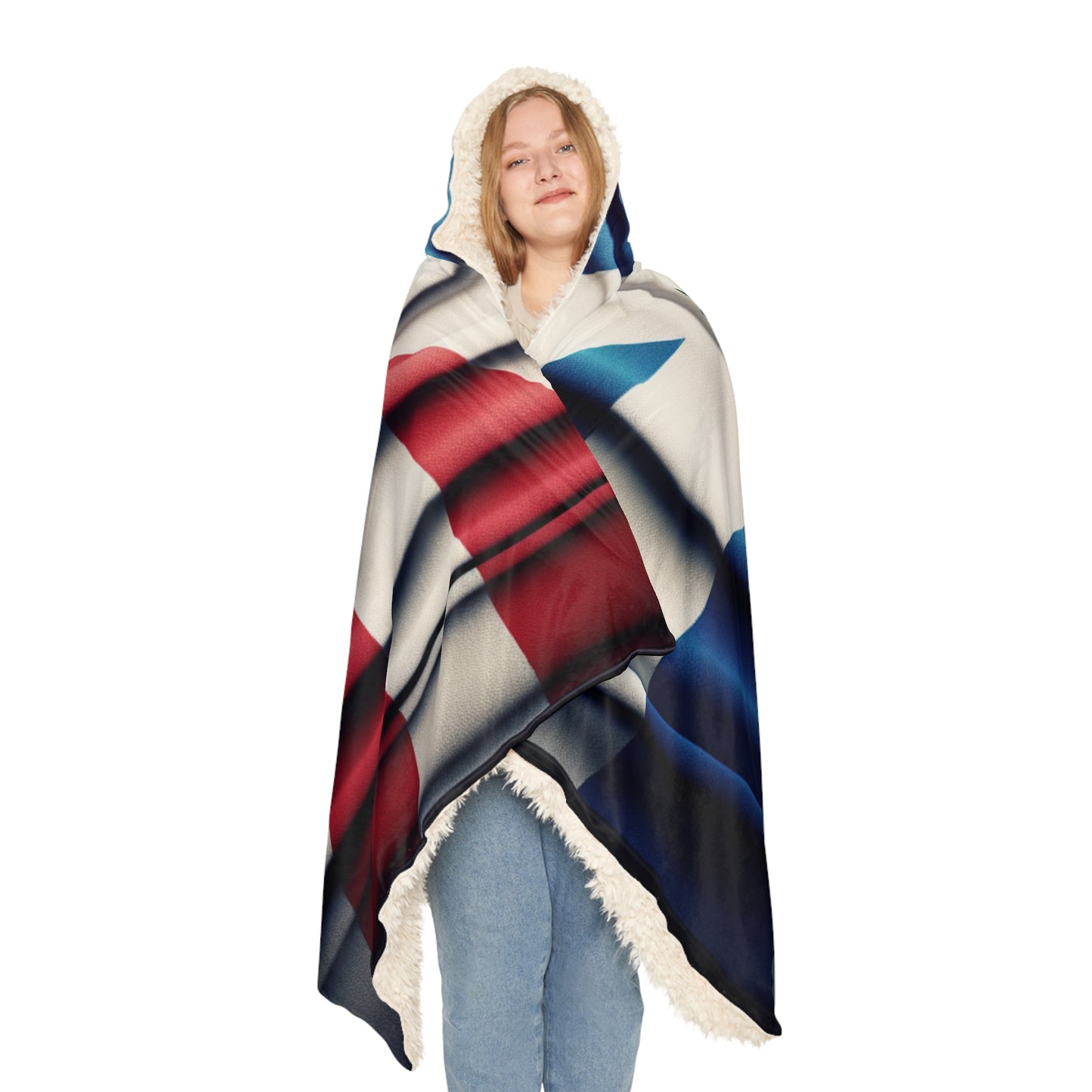 Dominican Republic-Inspired Snuggle Blanket - Cozy Sherpa Throw for Warmth and Style