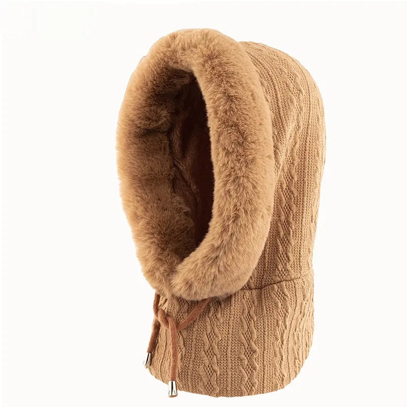 Fleece Winter Scarf with Mask