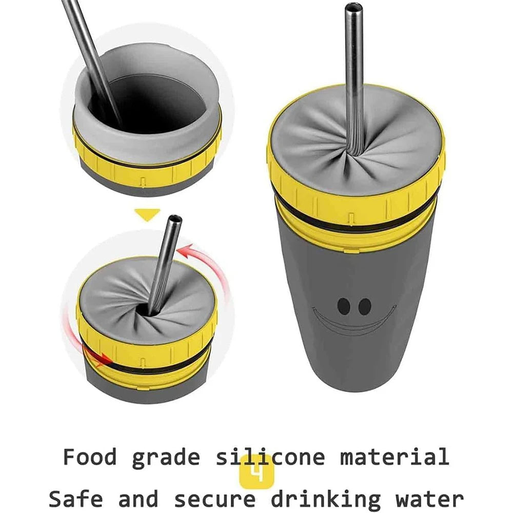 Coffee cup with rotating lid