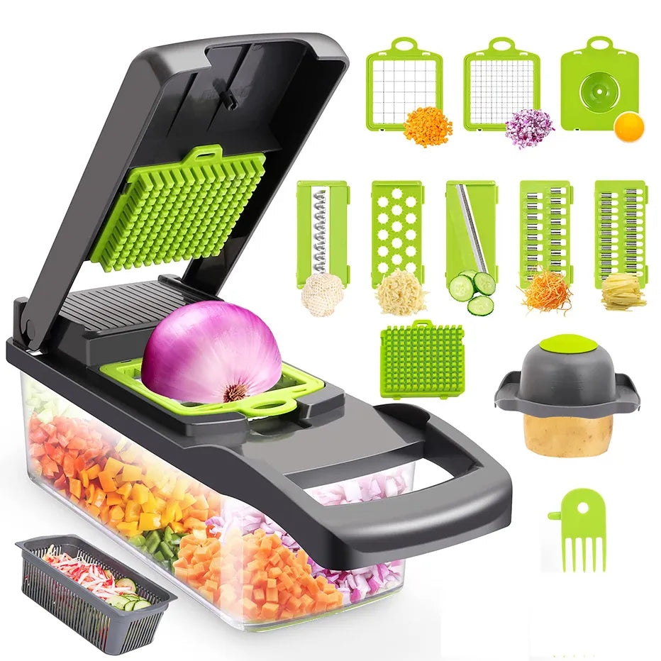 12 in 1 Vegetable Cutter with Basket