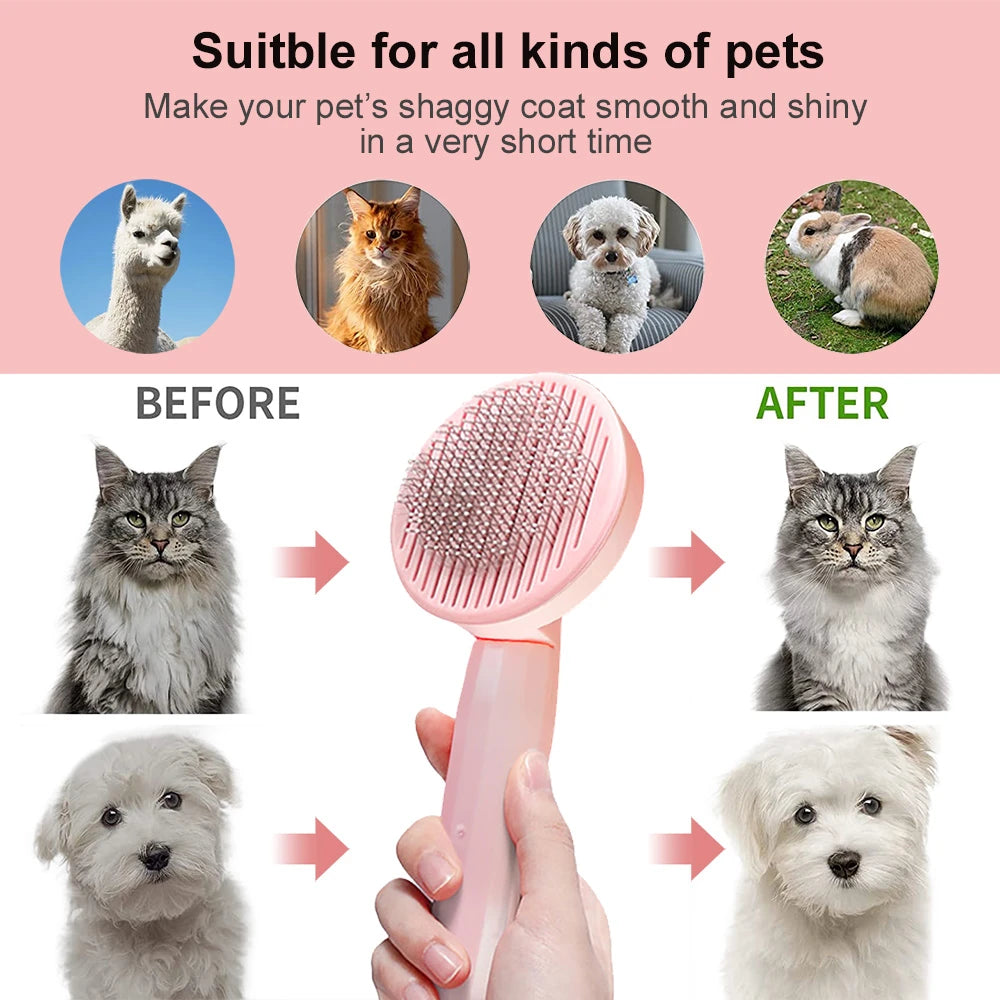Self-cleaning Animal Brush