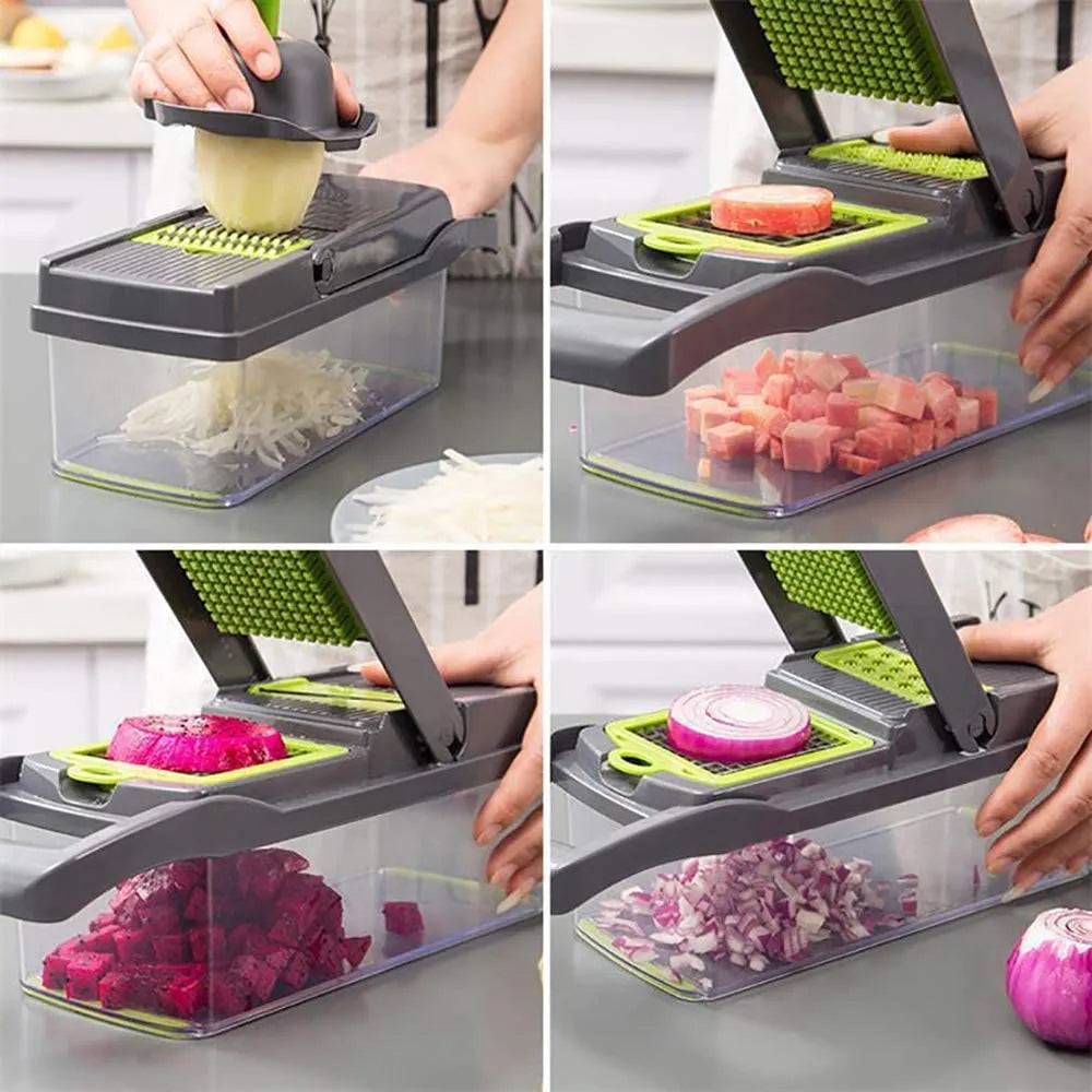 12 in 1 Vegetable Cutter with Basket