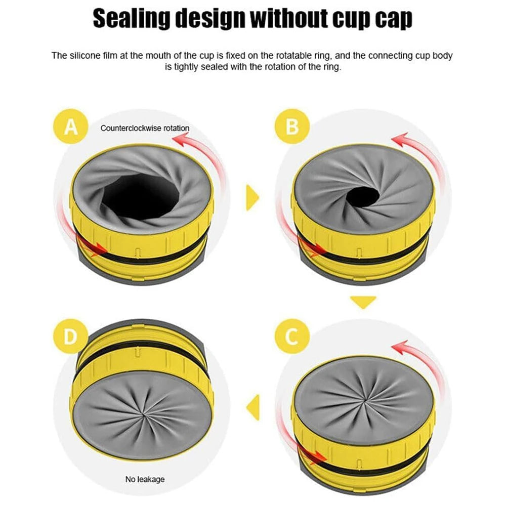 Coffee cup with rotating lid