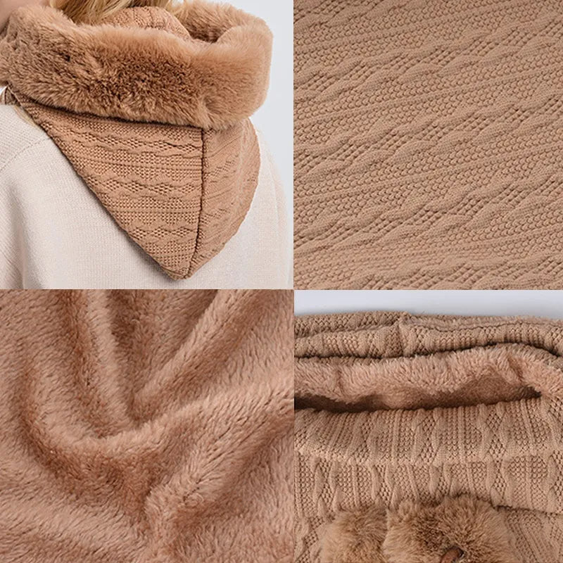Fleece Winter Scarf with Mask