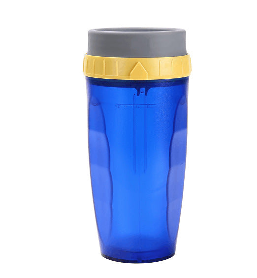 Coffee cup with rotating lid