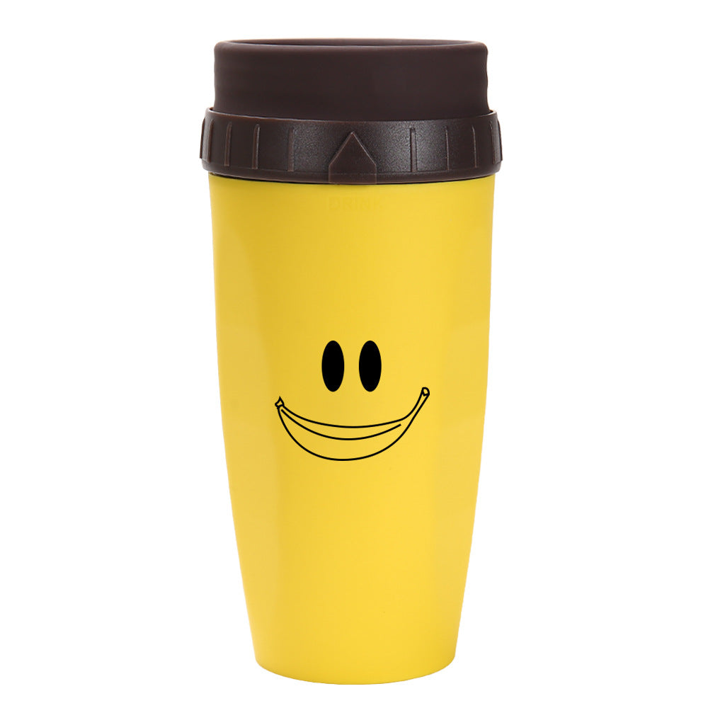 Coffee cup with rotating lid