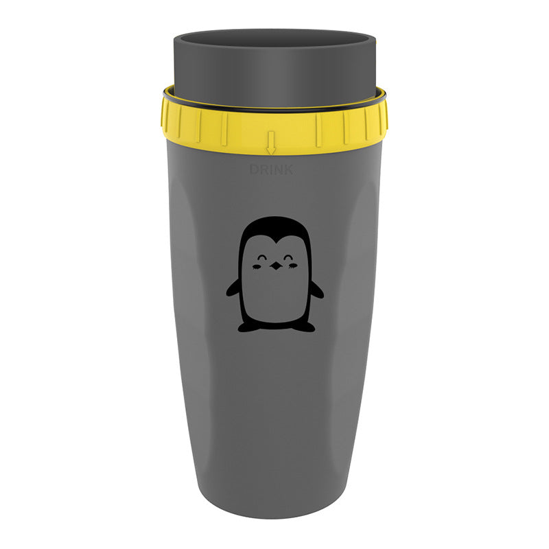 Coffee cup with rotating lid