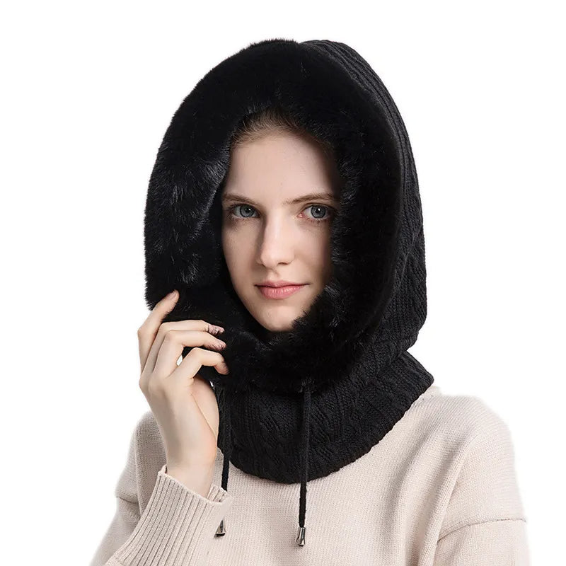 Fleece Winter Scarf with Mask