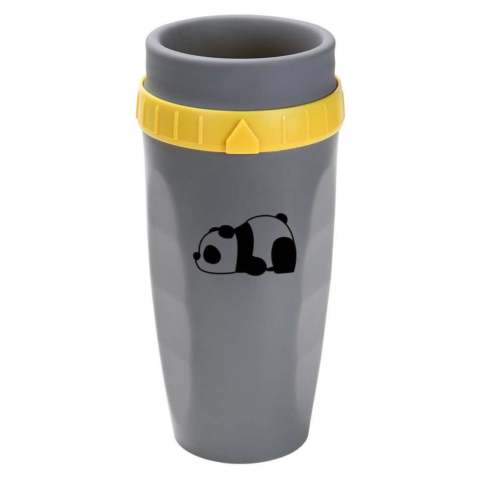 Coffee cup with rotating lid