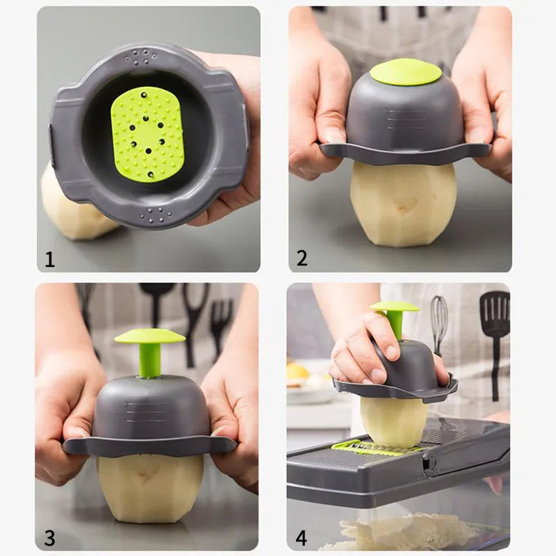 12 in 1 Vegetable Cutter with Basket