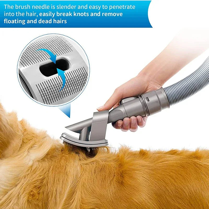 Pet Grooming Vacuum Cleaner Attachment for Dyson