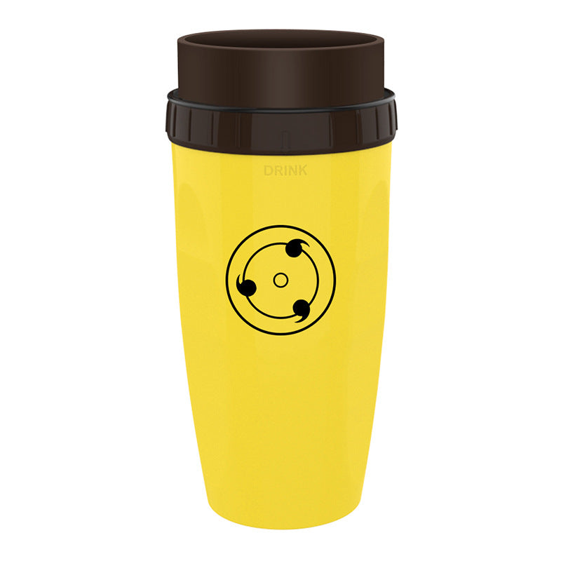 Coffee cup with rotating lid