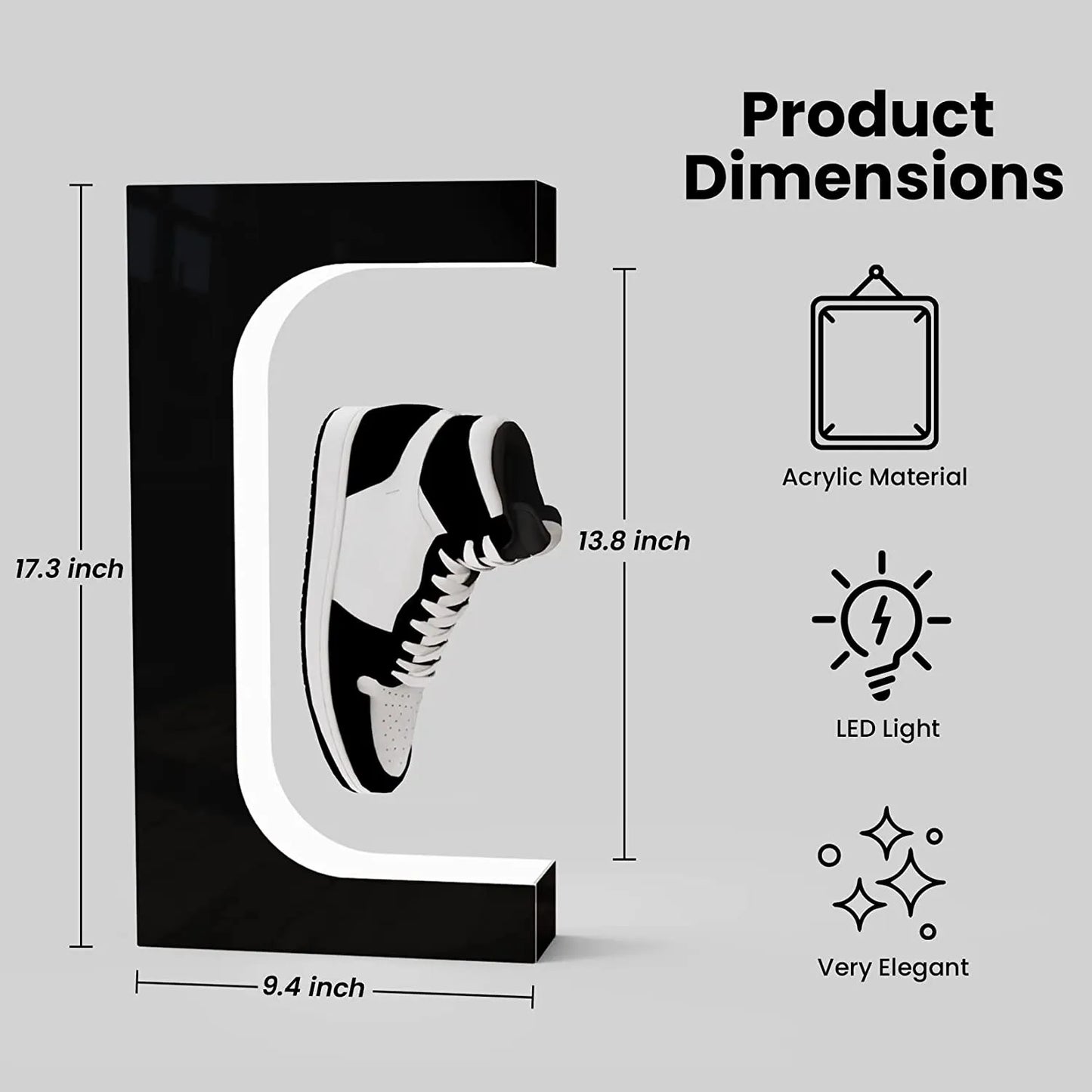 Shoe Display - Magnetic and Floating Shoe Display