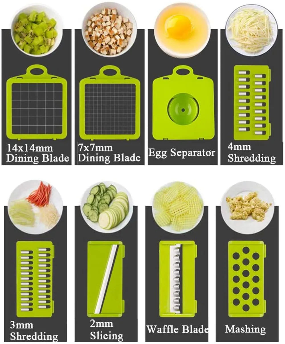 12 in 1 Vegetable Cutter with Basket
