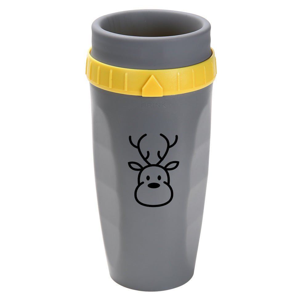 Coffee cup with rotating lid