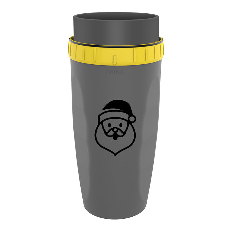 Coffee cup with rotating lid