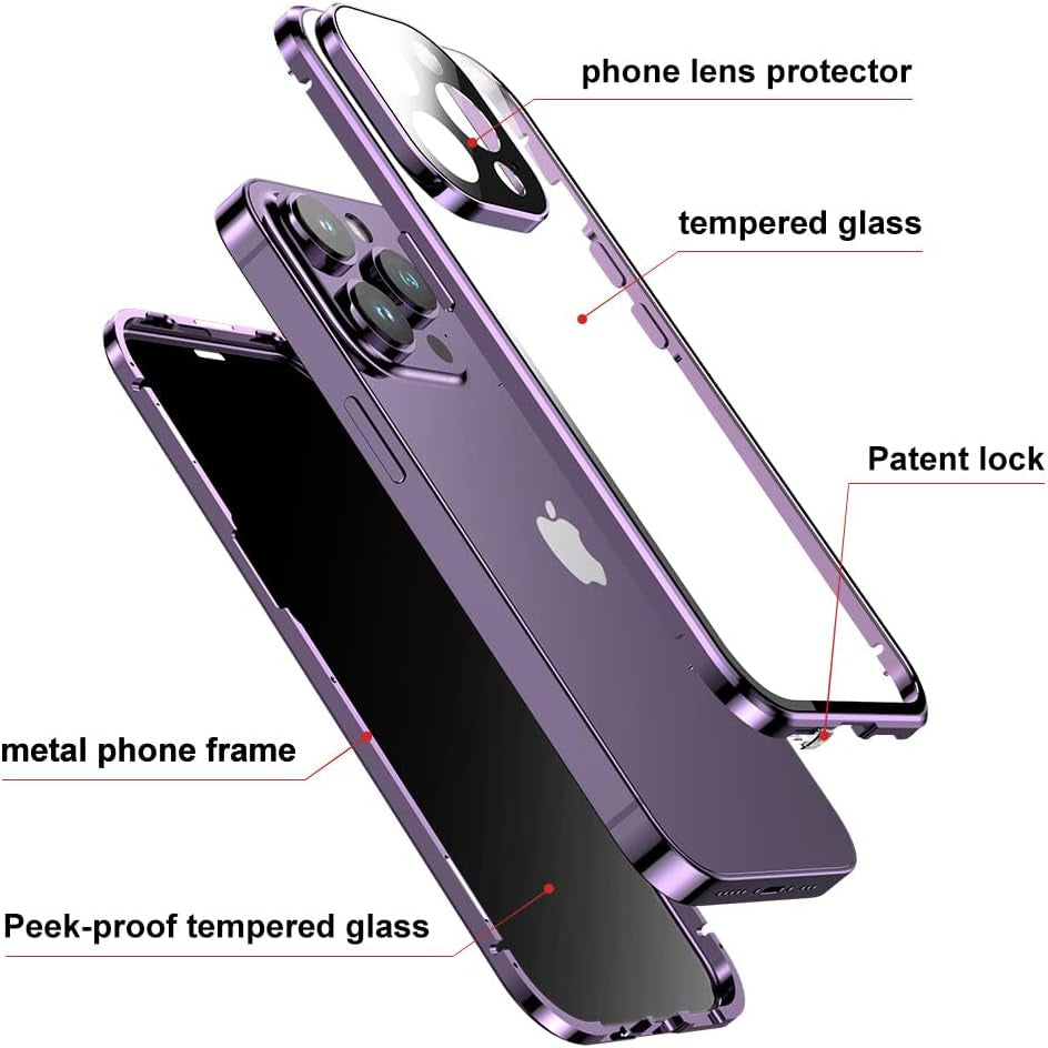 Anti-Peep Magnetic Adsorption Case for iPhone